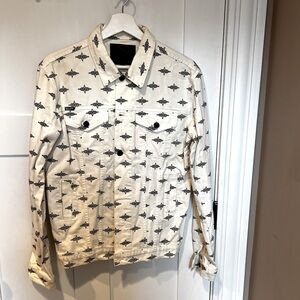 Kill City Small Off White Denim Jacket.